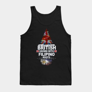British Grown With Filipino Roots - Gift for Filipino With Roots From Philippines Tank Top